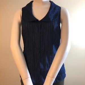 Ann Taylor Polka Dot Sleeveless Top